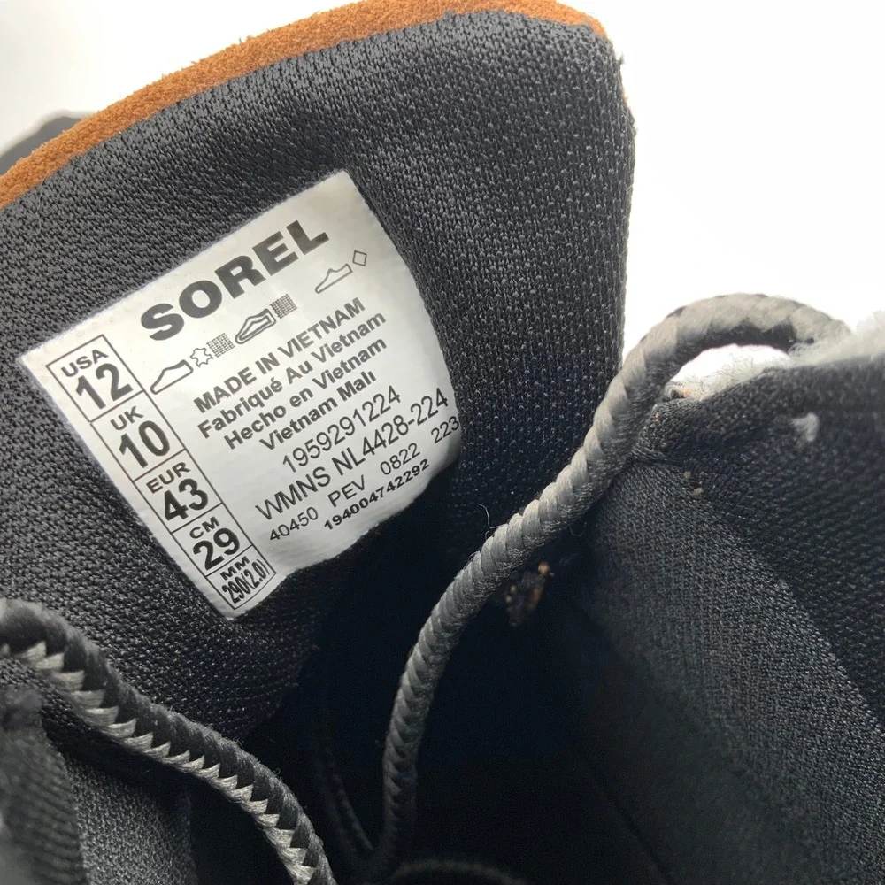 Sorel Out N About III Classic Waterproof Duck Boots Grey Tan Suede Felt Womens